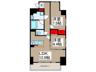 Evergarden【3階】の間取り