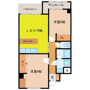 文京ハイム【4階】の間取り