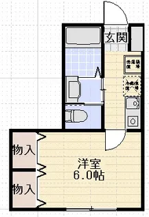 フレスコII【1階】の間取り