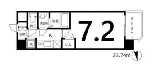 大阪府大阪市福島区鷺洲4【マンション】の間取り