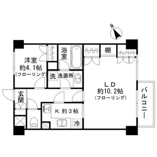 東京都港区六本木4【マンション】の間取り