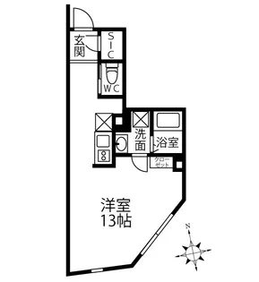 クリオ ラモード木場公園【1階】の間取り