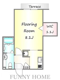 メゾン・ドゥ・ソレイユ【1階】の間取り