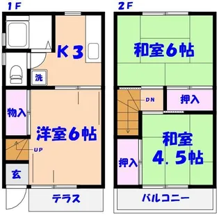 アビタシオン2【1階】の間取り