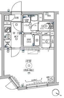 RELUXIA都立大学【1階】の間取り