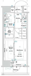 ARKMARK南千住レジデンス【9階】の間取り