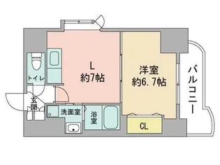 ティアラ資生館【7階】の間取り