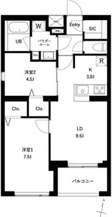 アーバンパーク梅島【3階】の間取り