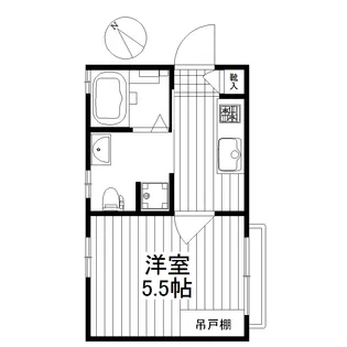 コスモハイツ若林【1階】の間取り