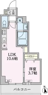豊玉カームマンションWEST【1階】の間取り