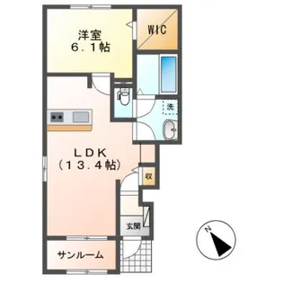 コーパル【1階】の間取り