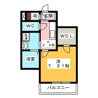 クレストさつき【2階】の間取り