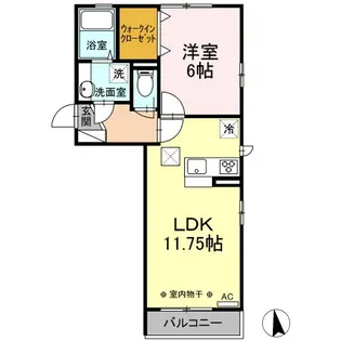 ETERNA東本町I【1階】の間取り