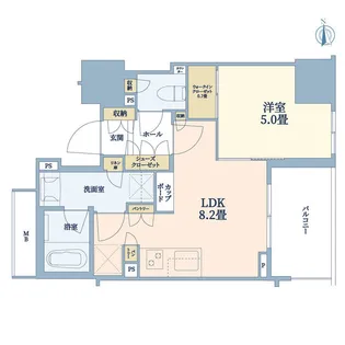 パークホームズ浅草橋【9階】の間取り