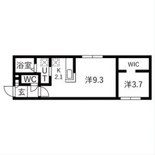 Feeel平岸(フィール平岸)【4階】の間取り