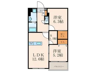 GrandChariot OHIRAKI【2階】の間取り