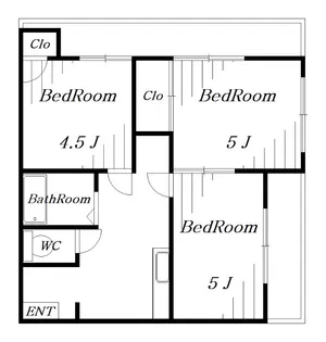 サンライズ都賀【3階】の間取り