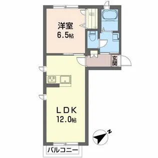 ヴィアソーレ高坂【1階】の間取り