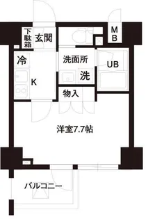 レジディア白金高輪【7階】の間取り