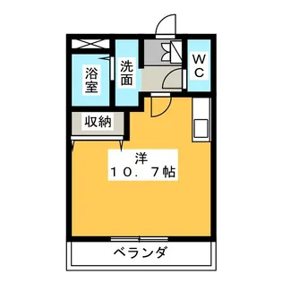 コーポ黒野【1階】の間取り