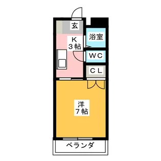 ラフォルテ花舎【2階】の間取り