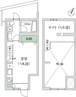 渋谷本町テラスハウス【1階】の間取り