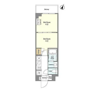 ベルファース駒沢三丁目【1階】の間取り