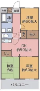 おりおのサニーハイツ【3階】の間取り