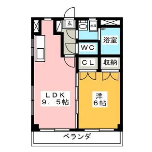 コーポ小野第3【2階】の間取り
