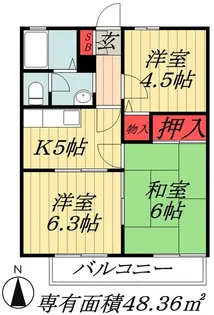 千葉県市川市宮久保3【アパート】の間取り