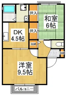 ヴィライワサキ【1階】の間取り