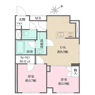 FIKA大井町【5階】の間取り