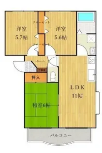 グレース【3階】の間取り