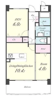 フレアプレイス【2階】の間取り