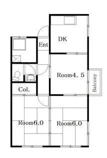 岩間ビル【2階】の間取り