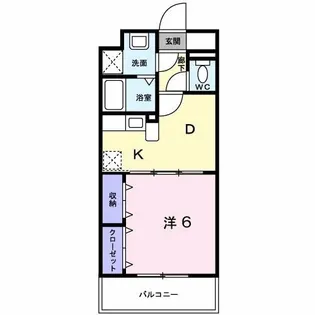 カルム プロムナード【2階】の間取り