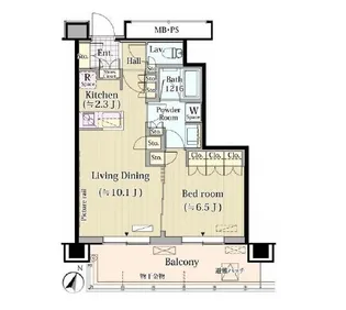 メルクマール京王笹塚レジデンス【19階】の間取り