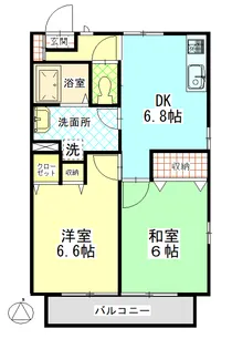 ツインコート高尾【2階】の間取り