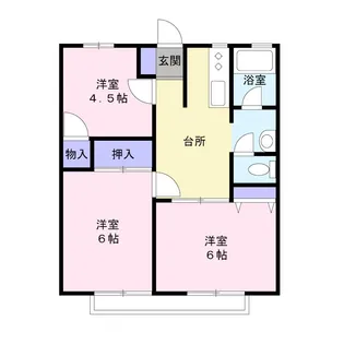 エコーハイツIII【2階】の間取り