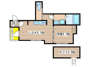 GLADO金山【1階】の間取り