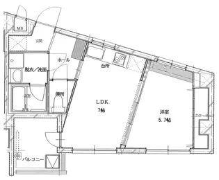 リバーインイースト【3階】の間取り