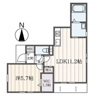 KOMINAMI MAISON NONO【1階】の間取り