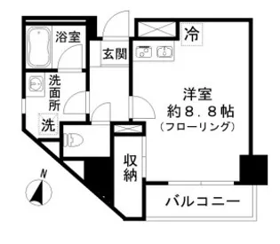 ONE三ノ輪【5階】の間取り