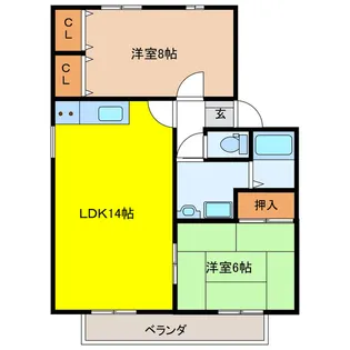 Green Avenue【1階】の間取り