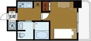 エステムコート難波IIアレグリア【3階】の間取り