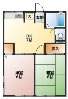 ファミールA【1階】の間取り