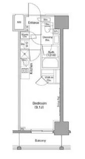 ザ・パークハビオ巣鴨【6階】の間取り