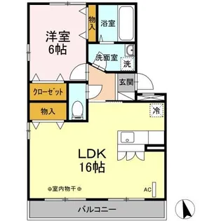 リビングタウン八木田【3階】の間取り