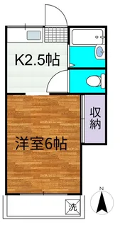 クレセントハイツ栄【2階】の間取り