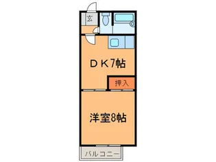 アサヒビル2【2階】の間取り